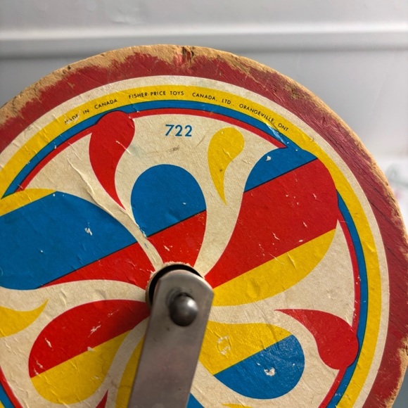 Vintage 1950 Fisher-Price Musical Chime roller toy with nursery rhymes - Picture 13 of 13